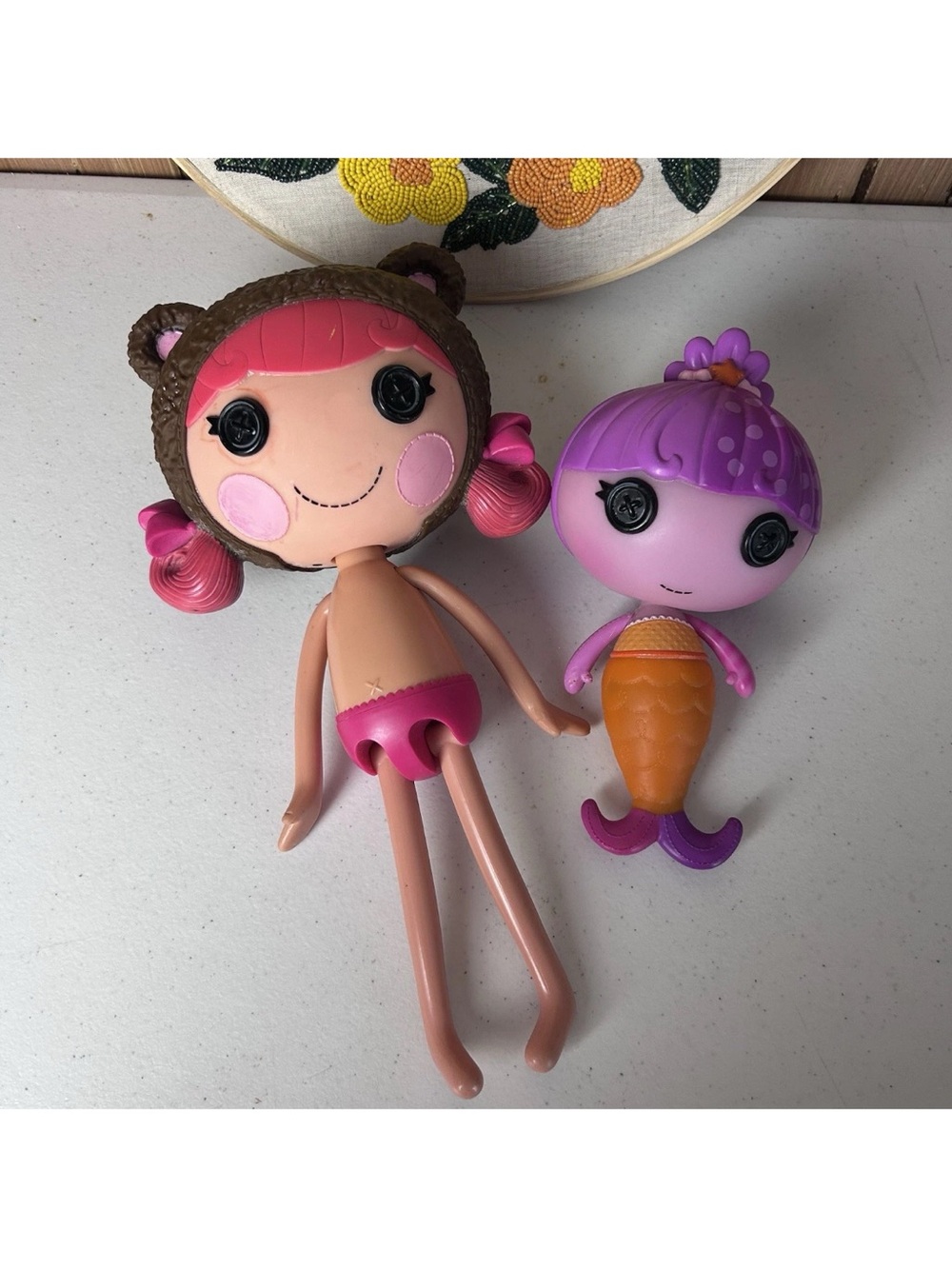 Lalaloopsy Teddy Honeypots 12” Full Size Doll & Mermaid Fin 2009 2012